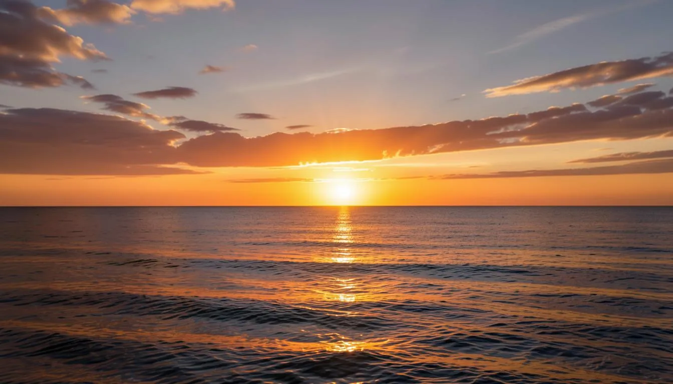 AI generated sunset over the ocean — FLUX.2 Klein text to image