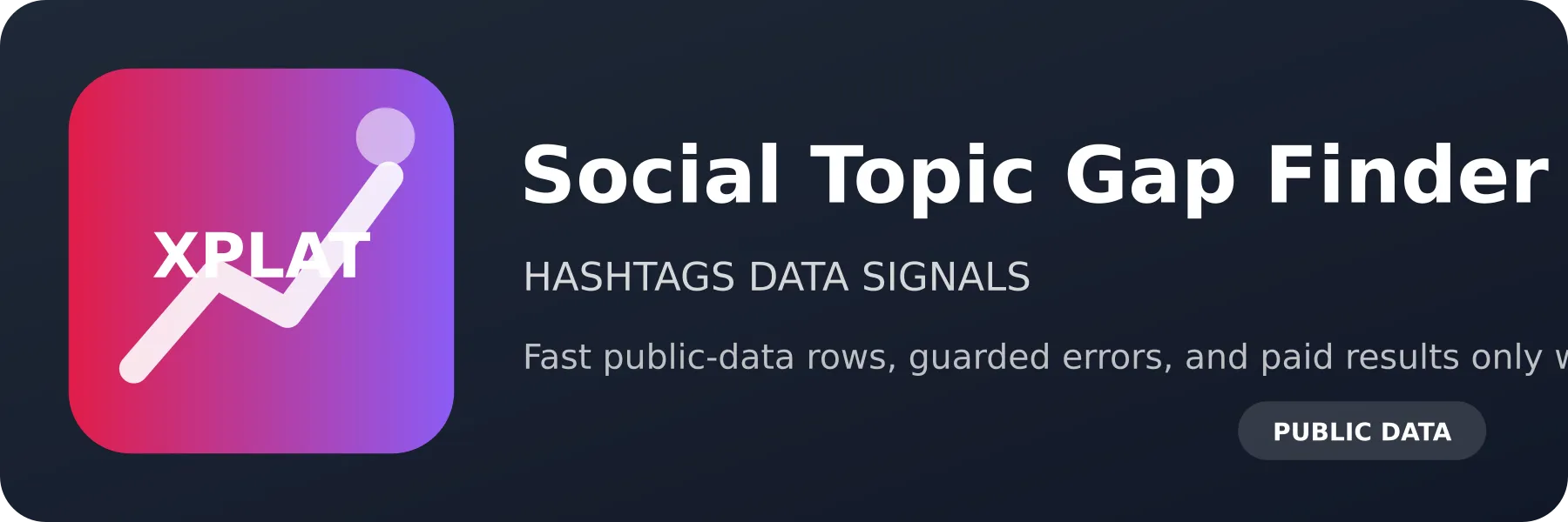 Social Topic Gap Finder logo