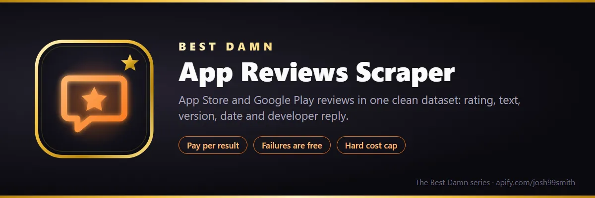 app-reviews-scraper banner