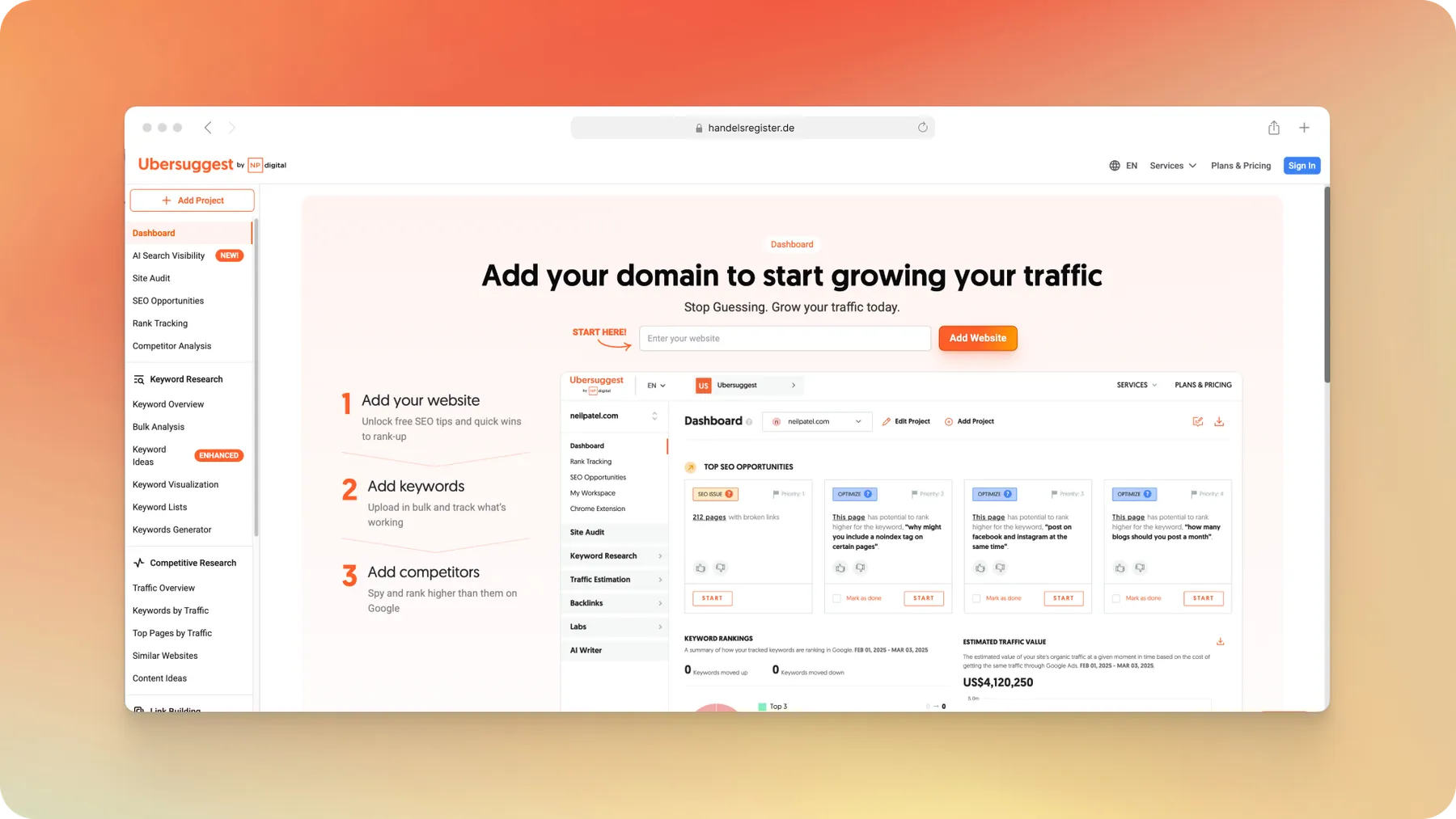 Ubersuggest Scraper