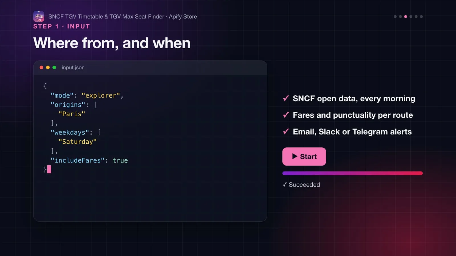 Input example