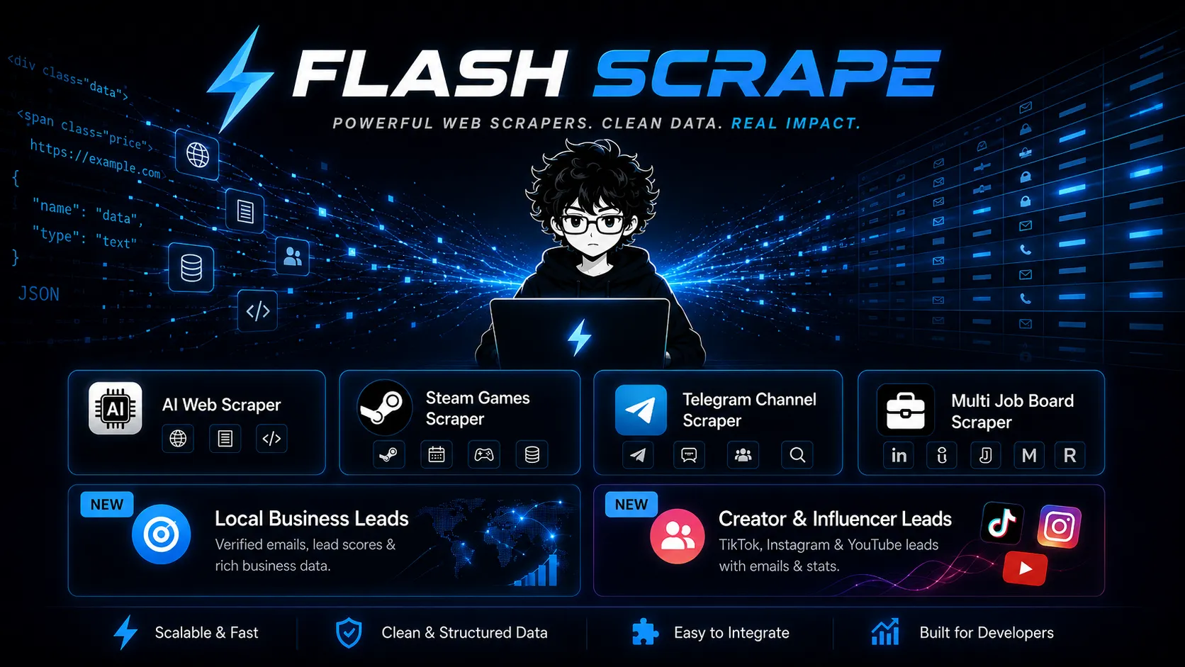 Flash Scrape