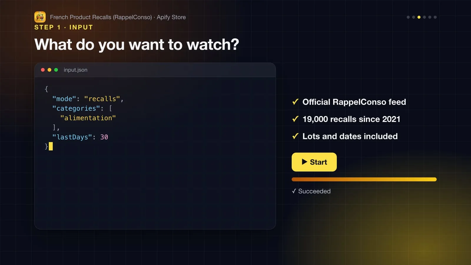 Input example