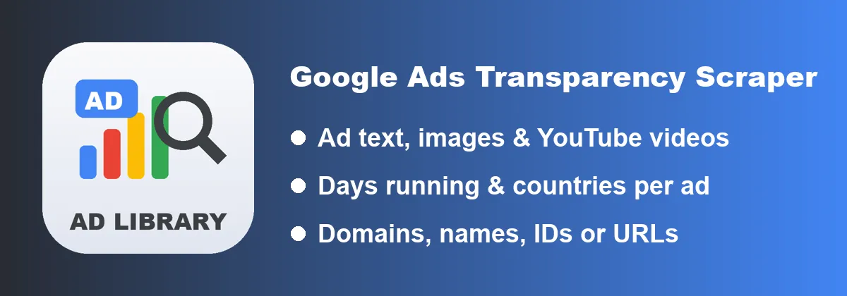 Google Ads Transparency Scraper