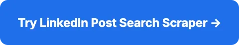 Try LinkedIn Post Search Scraper