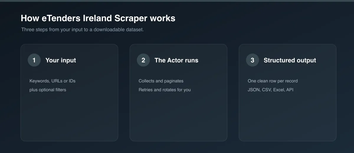 How eTenders Ireland Scraper works