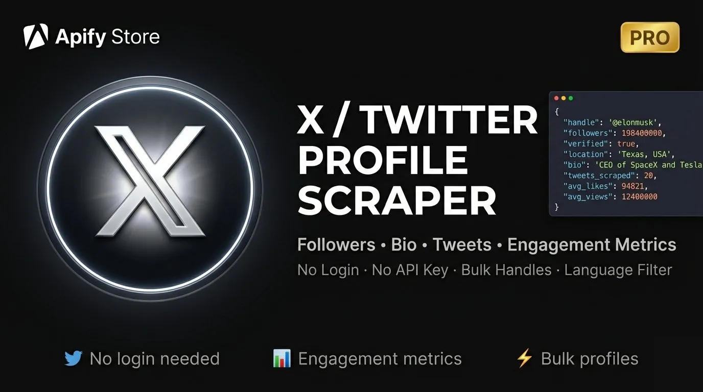 X / Twitter Profile Scraper