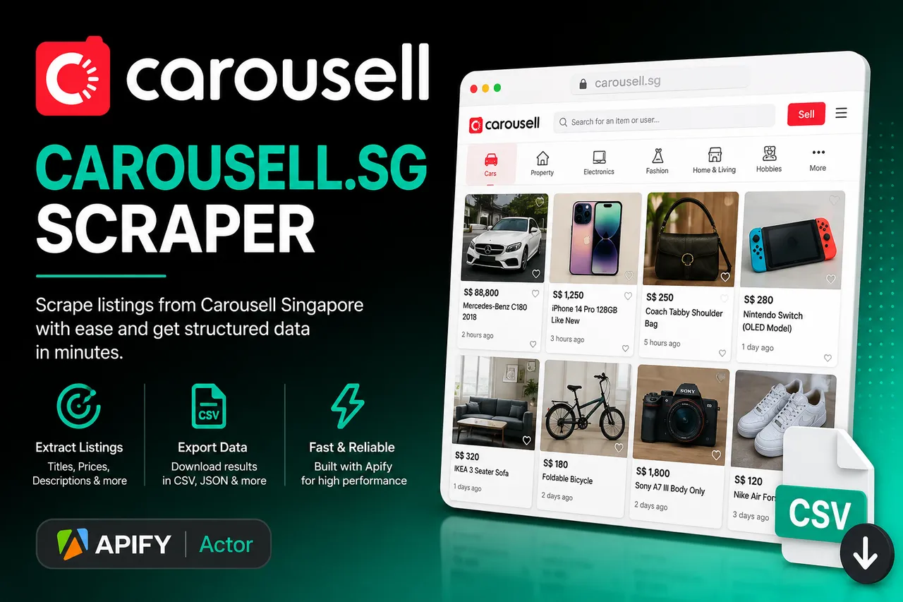 Carousell Products Scraper