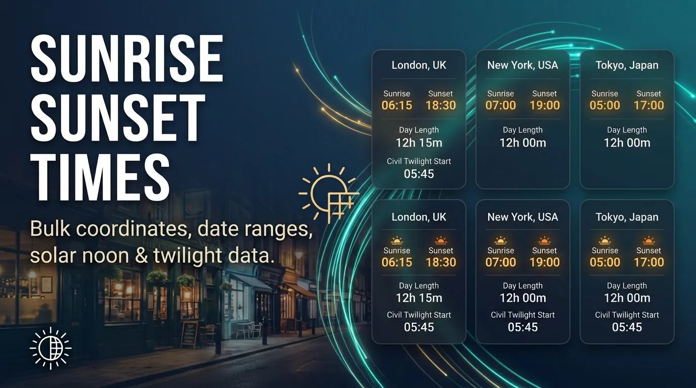 Sunrise Sunset Times