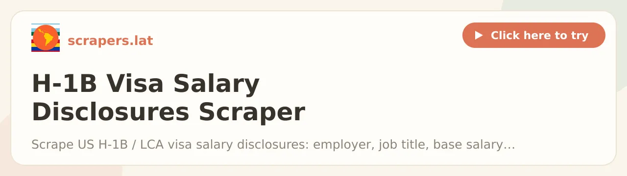 H-1B Visa Salary Disclosures Scraper