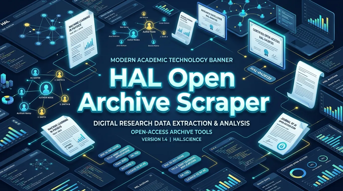 HAL Open Archive Scraper