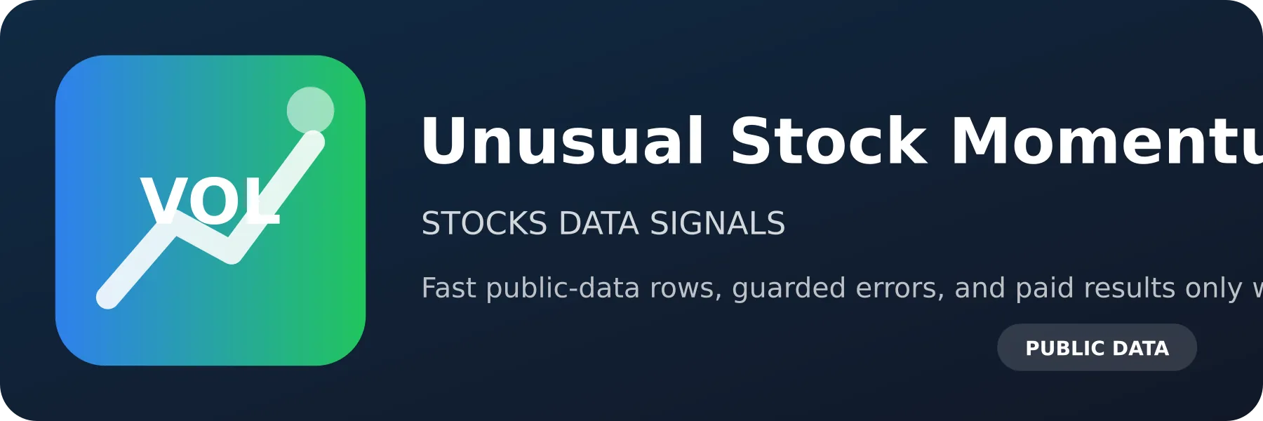 Unusual Stock Momentum Scanner logo