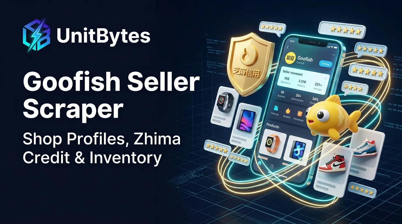 Goofish Xianyu Seller & Reviews Scraper by UnitBytes