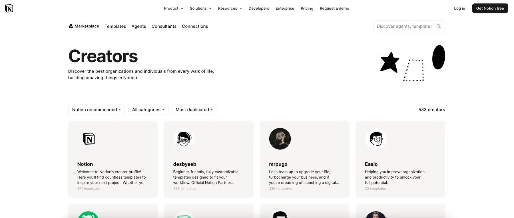 Notion Creators Scraper