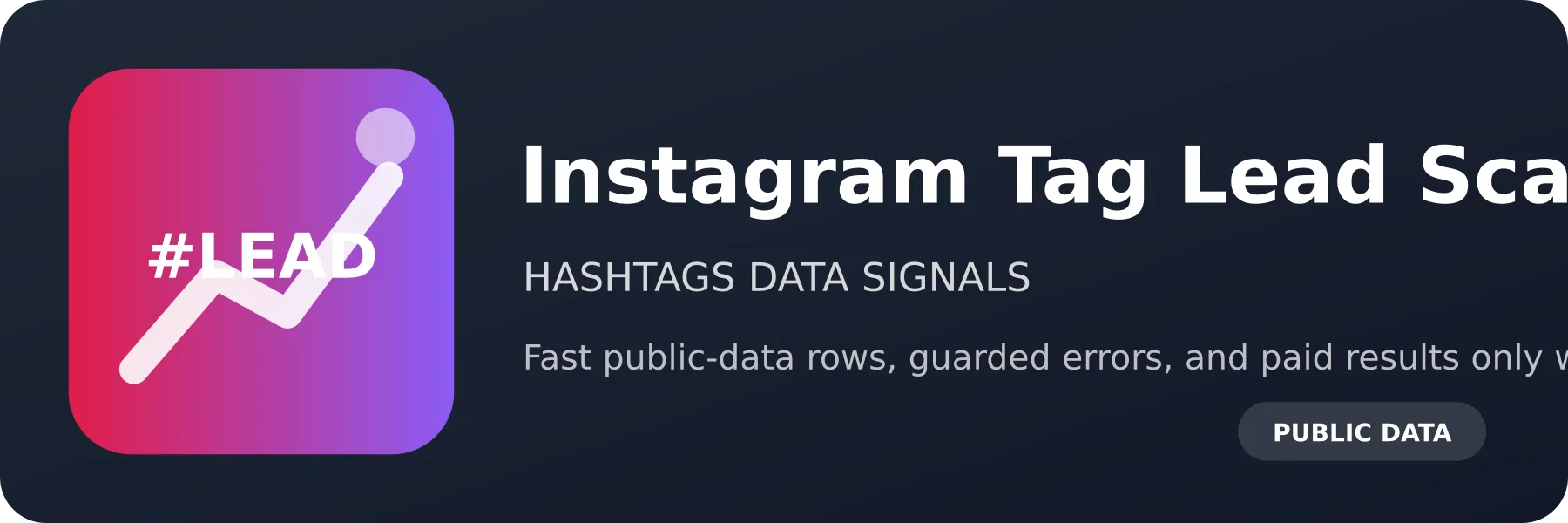 Instagram Tag Lead Scanner logo