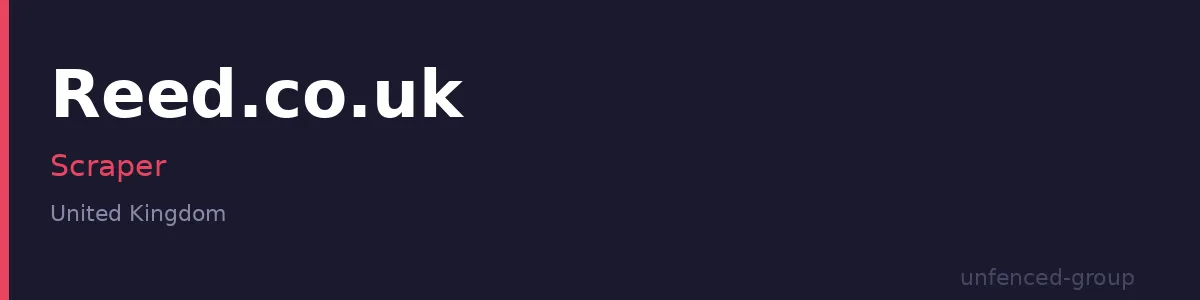Reed.co.uk Scraper