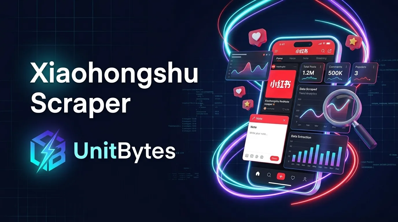 Xiaohongshu (RedNote) Scraper API by UnitBytes