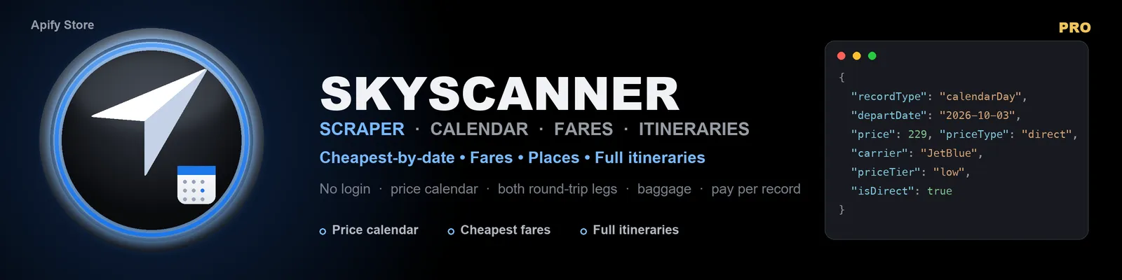 Skyscanner Flight Scraper