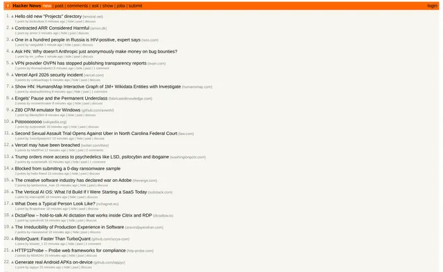 Y Combinator Hacker News