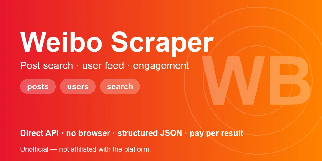 weibo-scraper