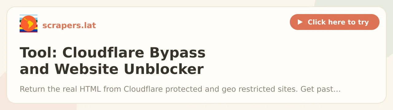 Tool: Cloudflare Bypass and Website Unblocker