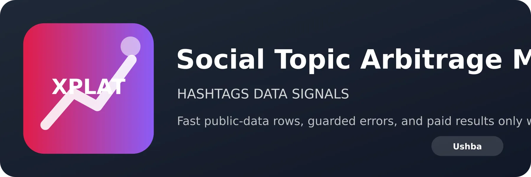 Social Topic Arbitrage Monitor logo