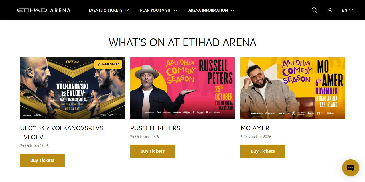 Etihad Arena Scraper