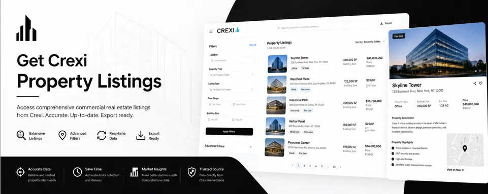 Crexi Property Listings Scraper