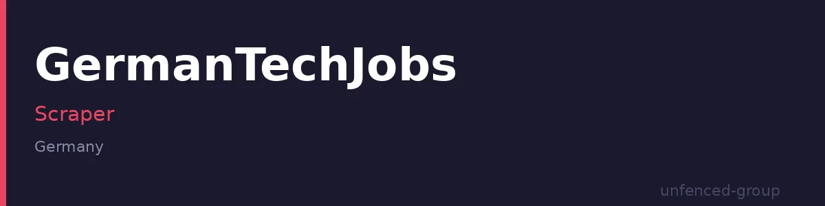 GermanTechJobs Scraper