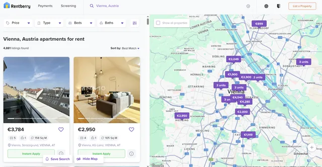 Rentberry Website