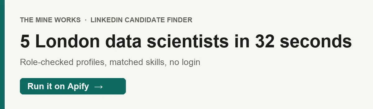 5 London data scientists in 32 seconds