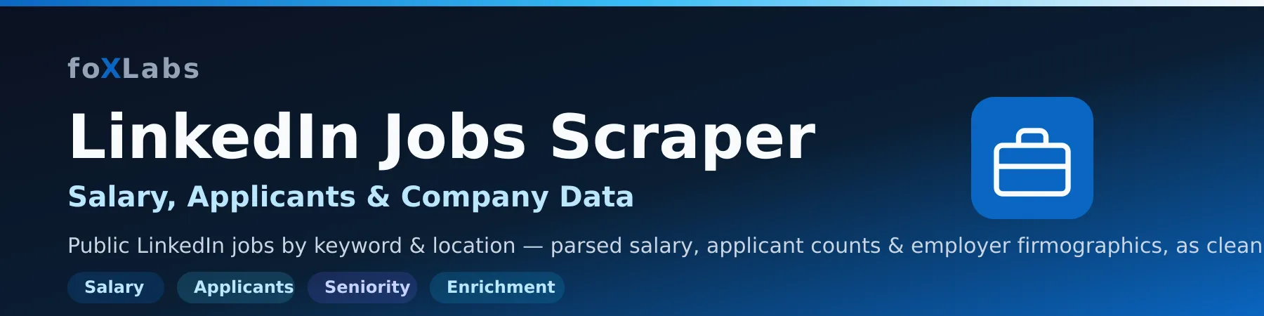 LinkedIn Jobs Scraper — Salary, Applicants & Company Data