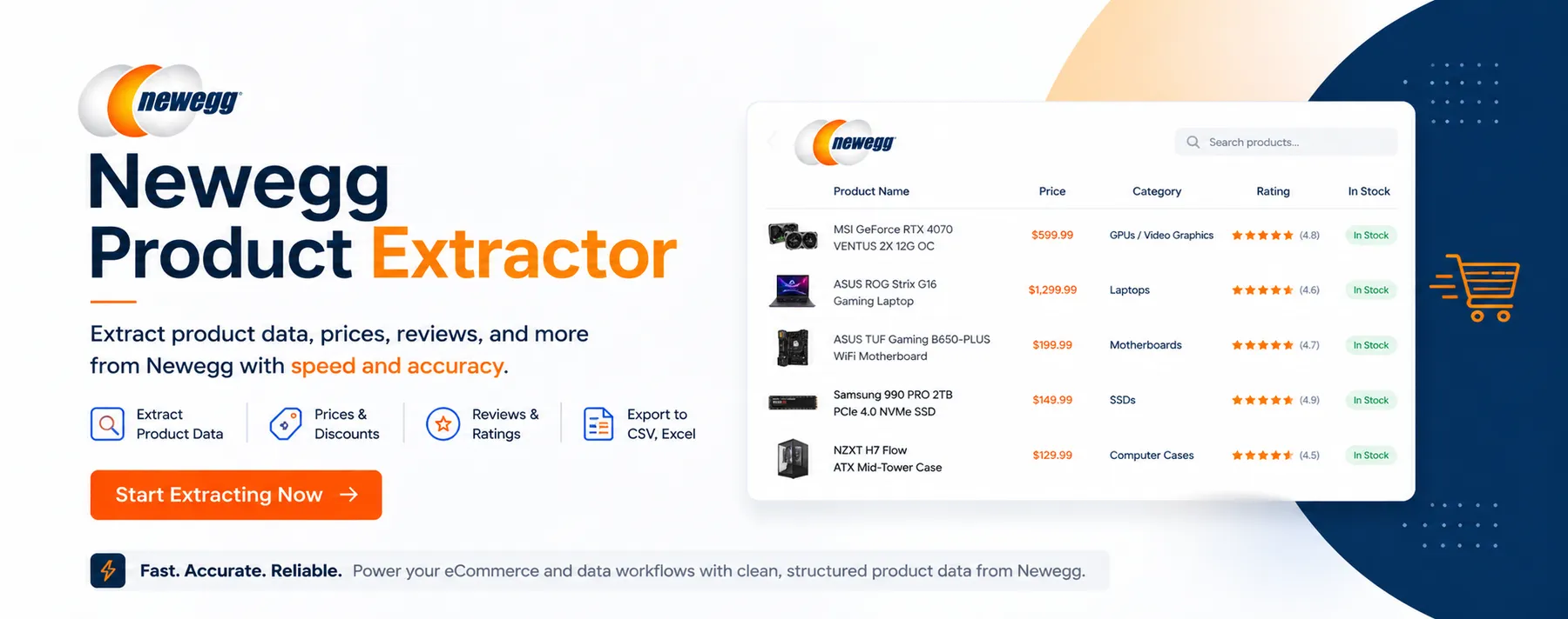 Newegg Product Scraper Banner