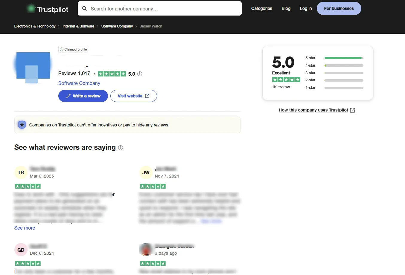 Scrape Trustpilot