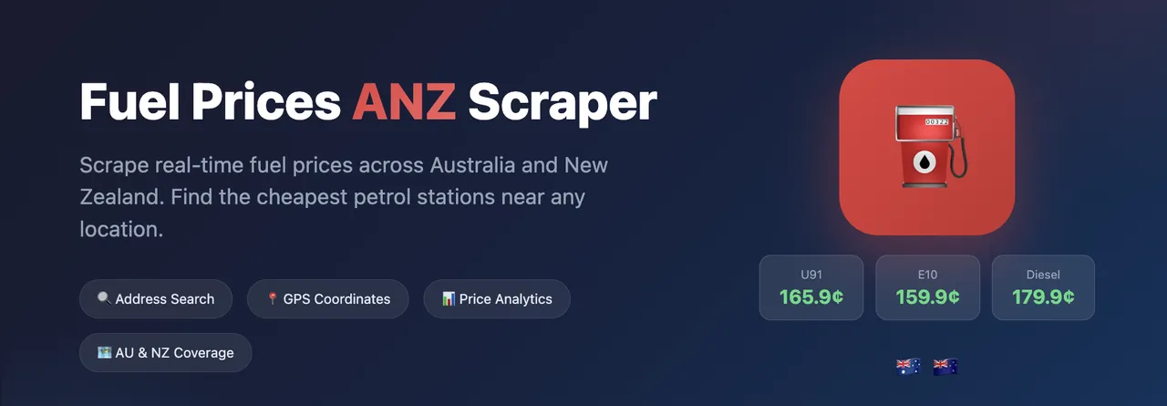 Fuel Prices ANZ Scraper
