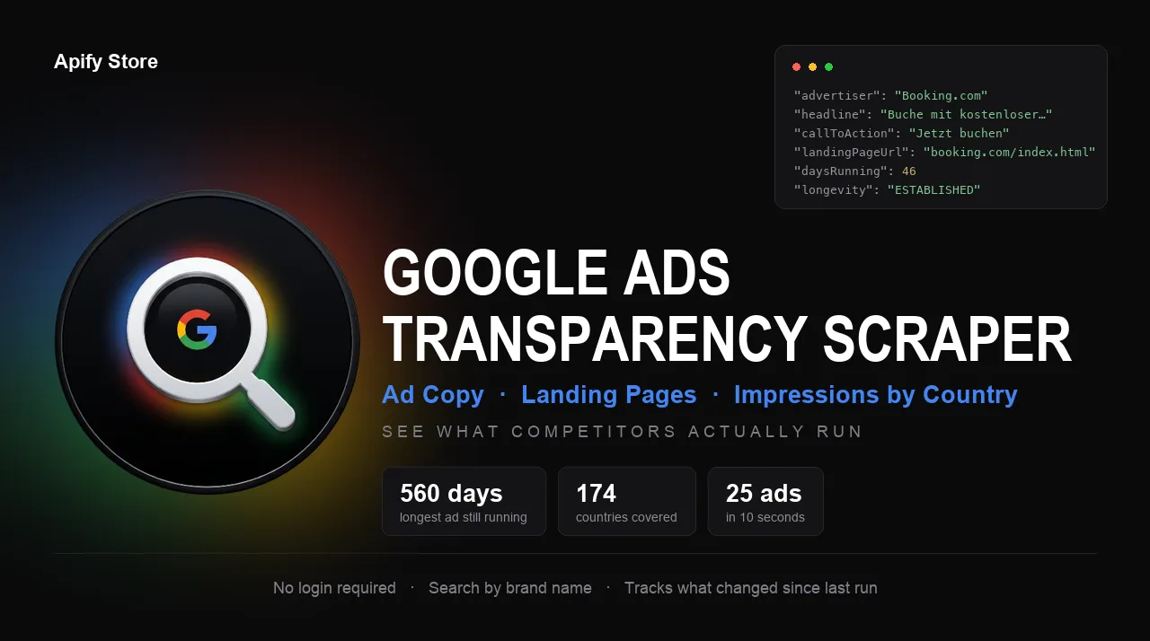 Google Ads Transparency Scraper