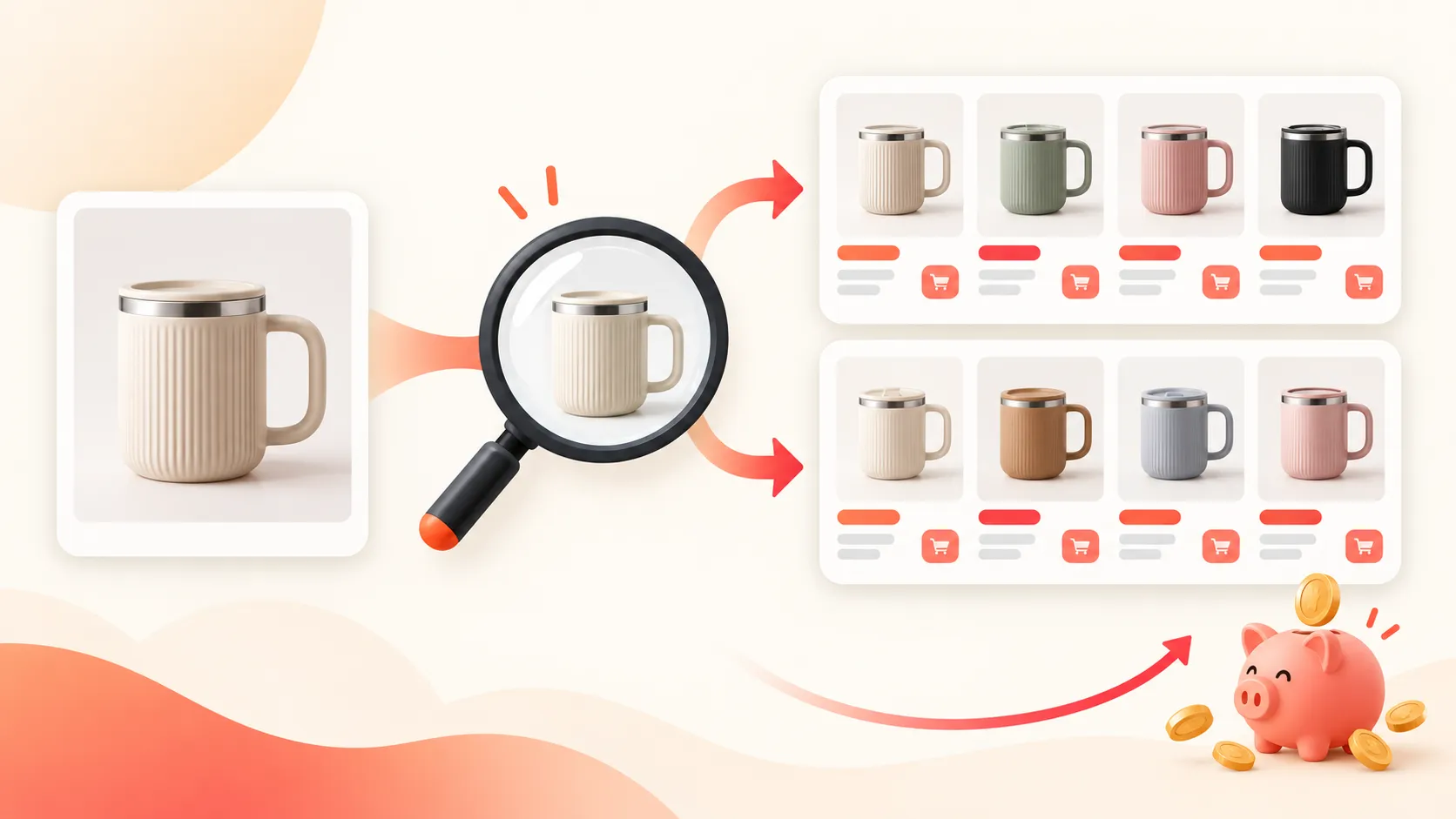 Find matching products on 1688 and Taobao from a photo