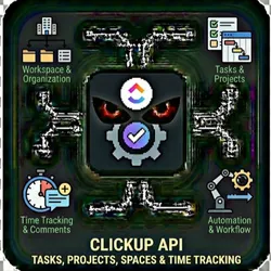 ClickUp API Tasks, Projects, Spaces & Time Tracking