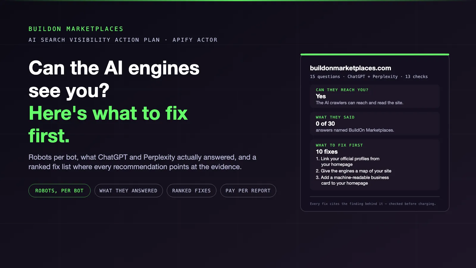 AI Search Visibility Action Plan — cover