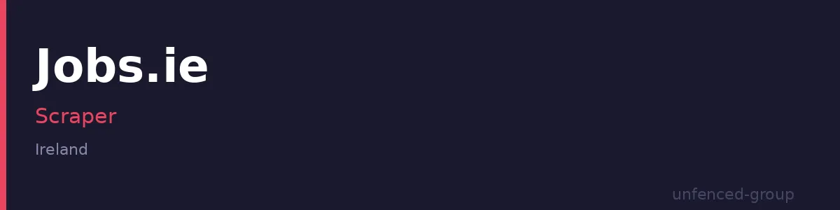 Jobs.ie Scraper