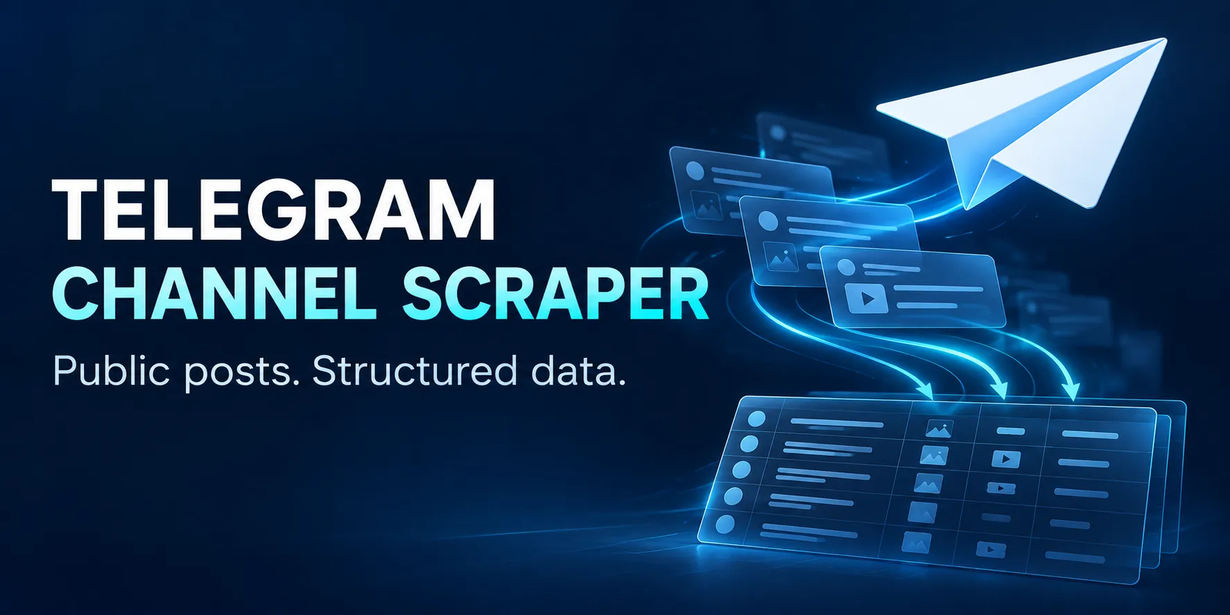 Telegram Channel Scraper — public posts and structured data