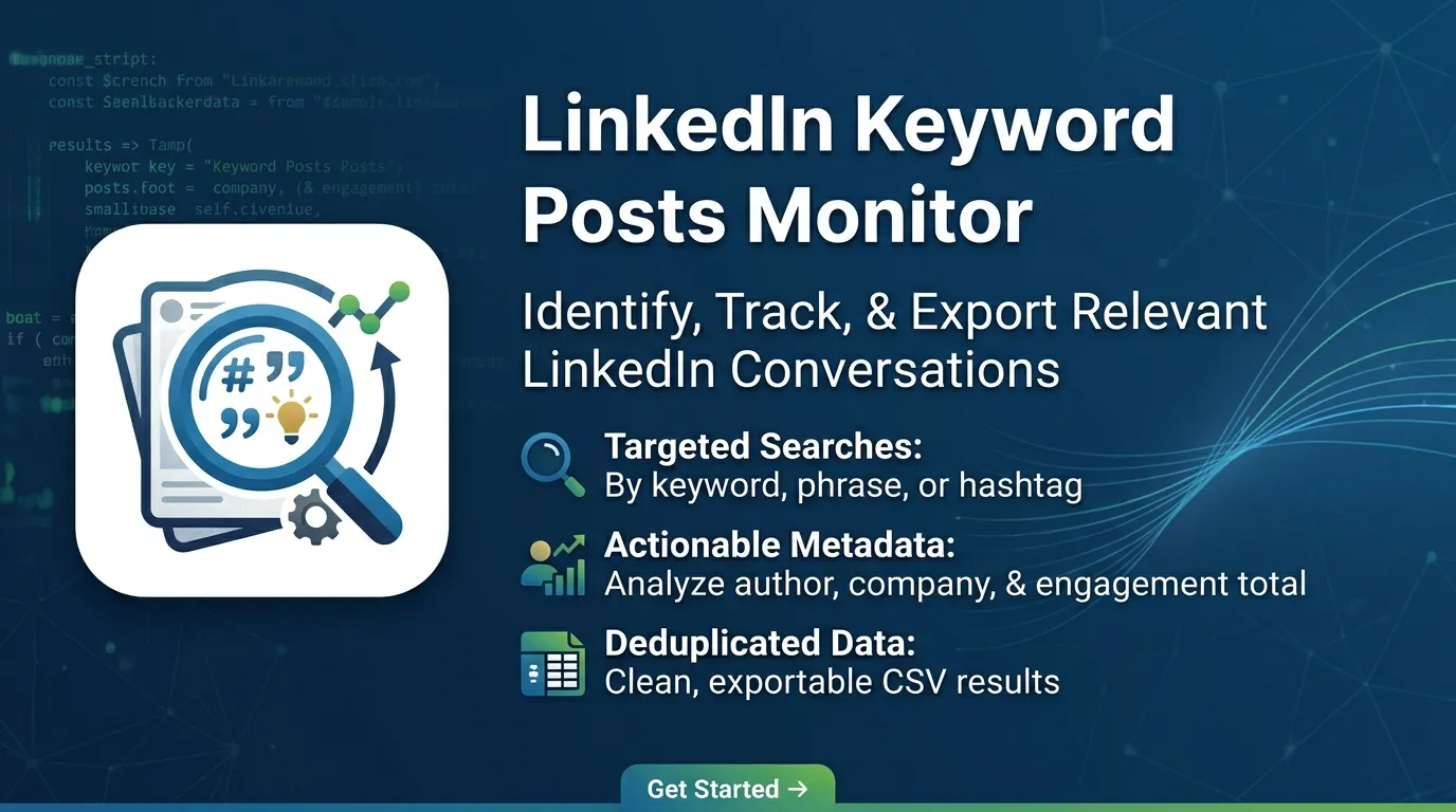 LinkedIn Keyword Posts Monitor