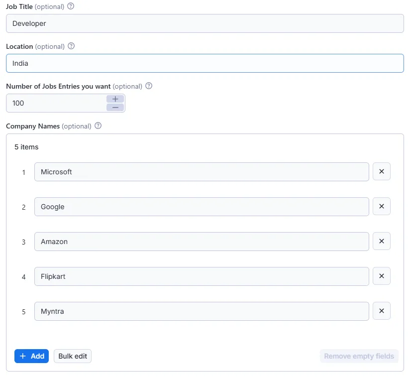 Rapid LinkedIn Scraper Input Example