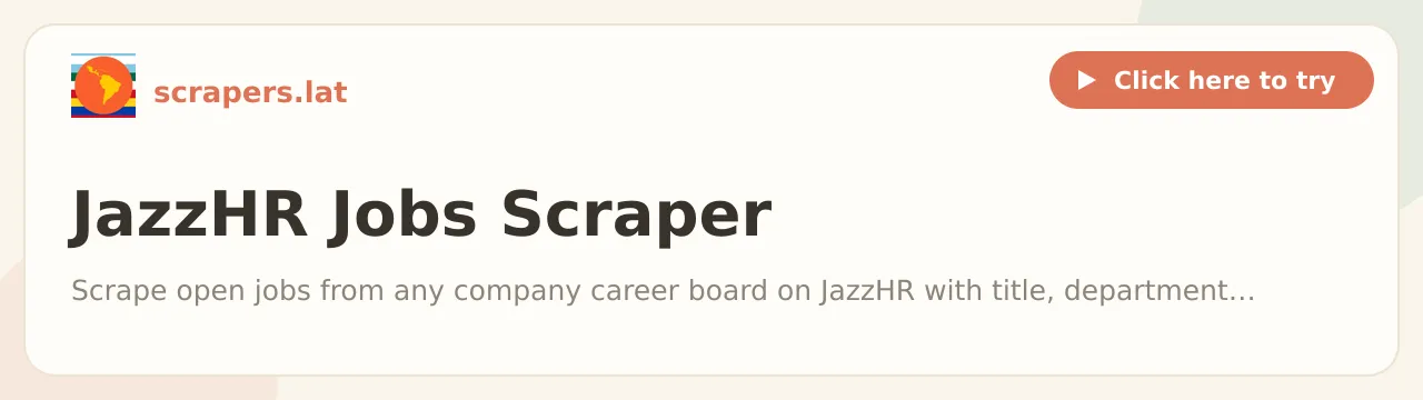 JazzHR Jobs Scraper