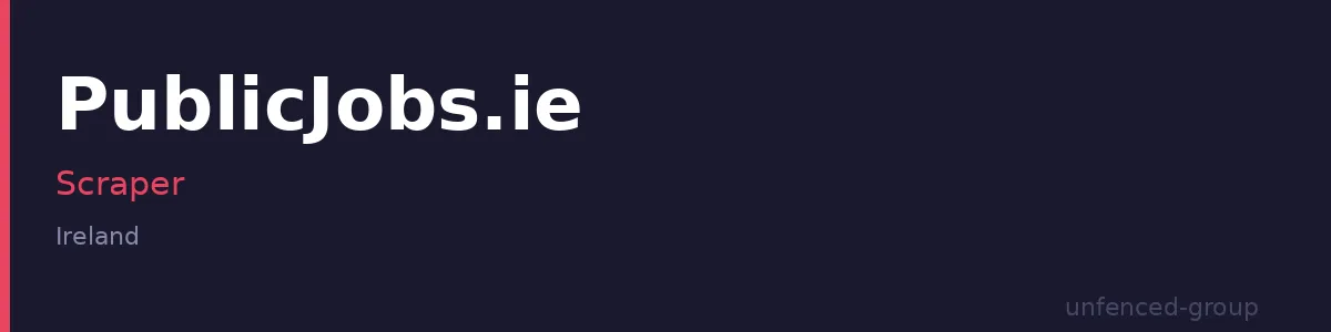PublicJobs.ie Scraper