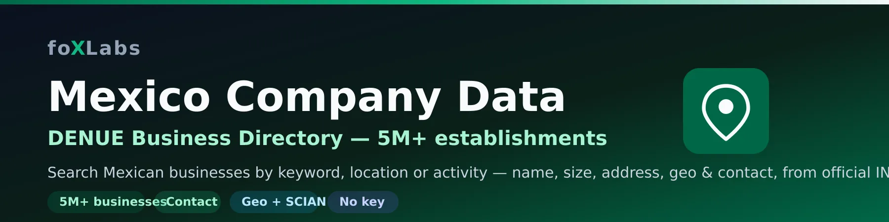 Mexico Company Data Scraper — DENUE Directory (INEGI)