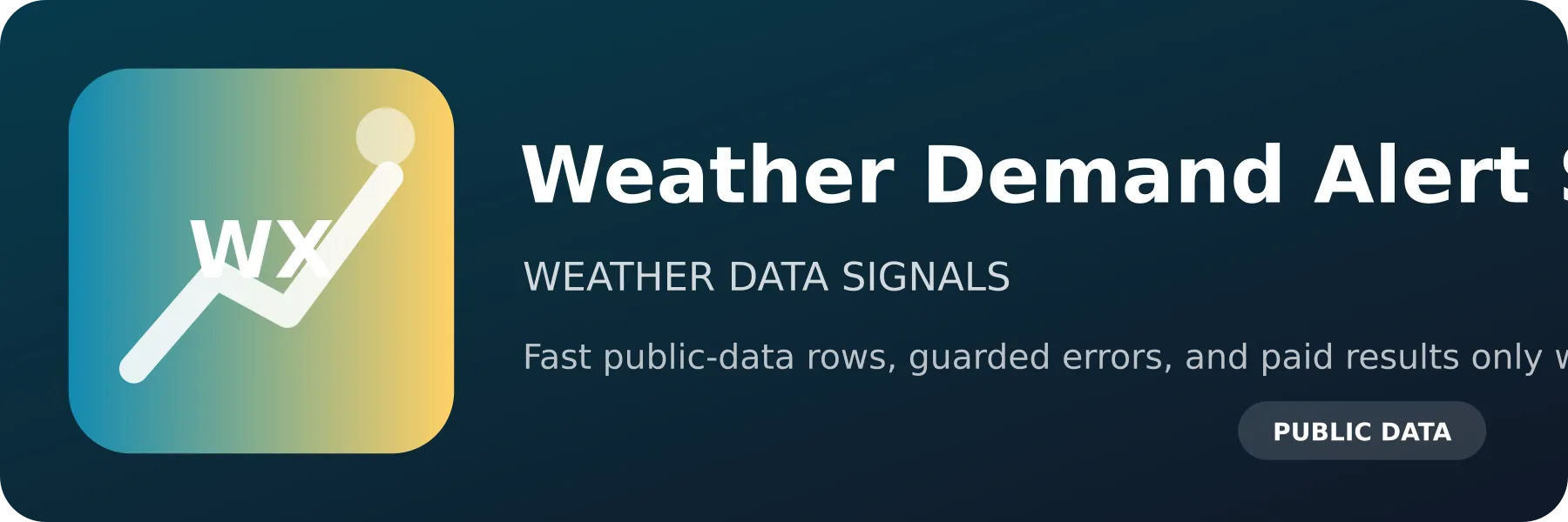Weather Demand Alert Scraper logo