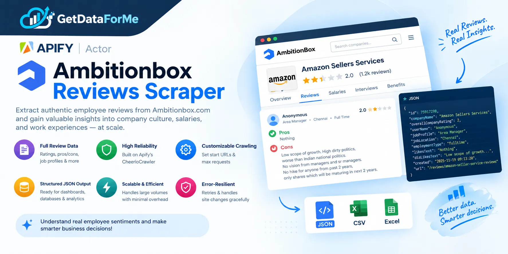 Ambitionbox Reviews Scraper