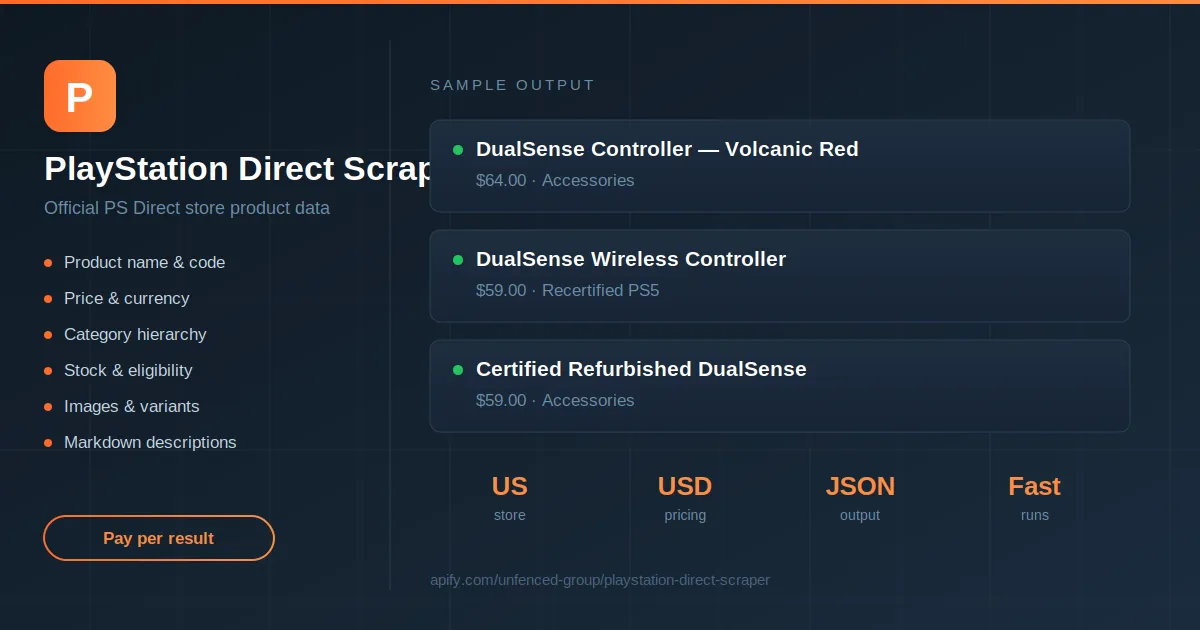 PlayStation Direct Scraper