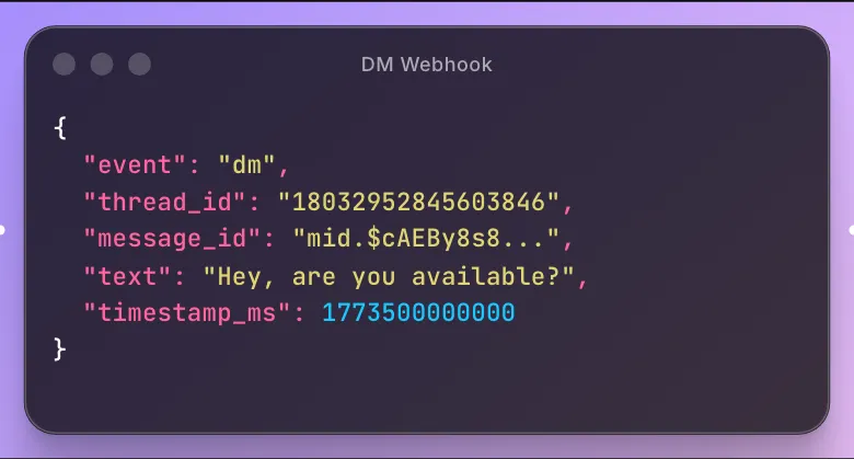 DM Webhook